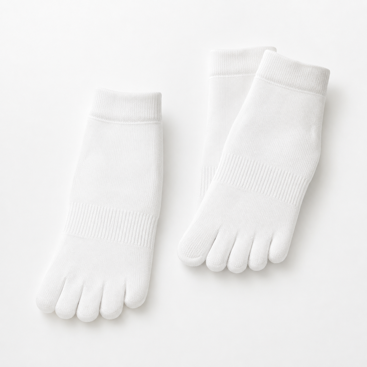 Zehensocken weiss