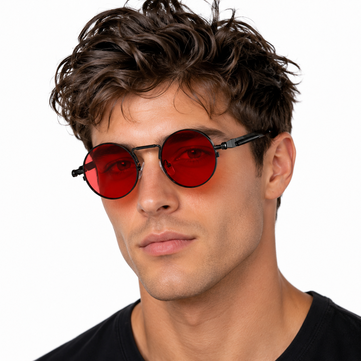 Sonnenbrille Retro Rot
