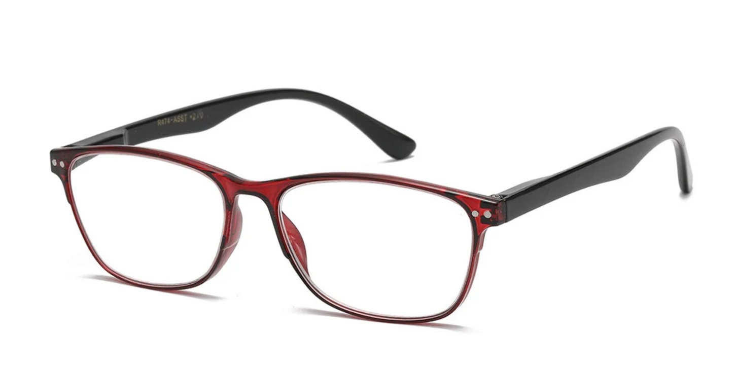Reading glasses red +2.00 - +3.00