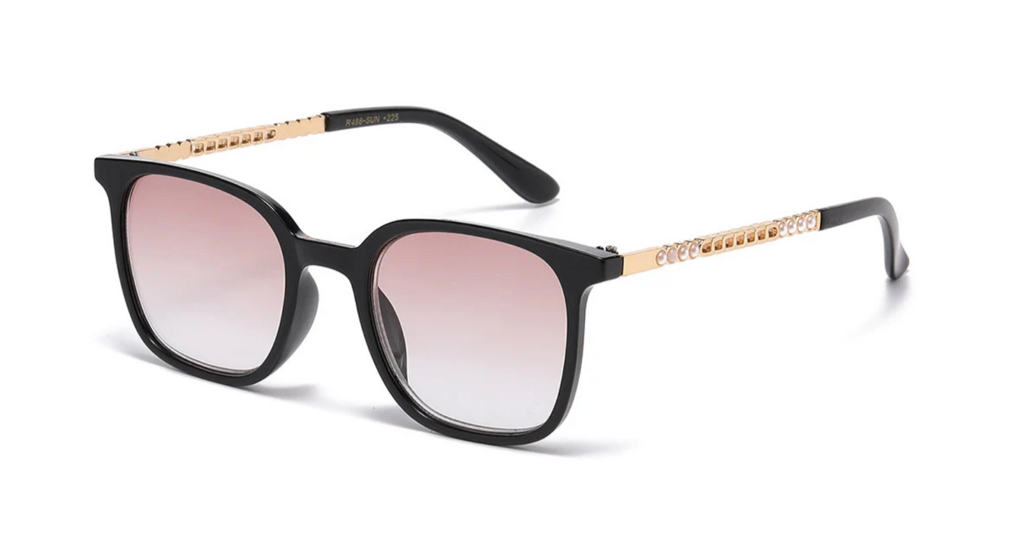 Classic ladies' reading glasses light/black +1.25 - +2.25