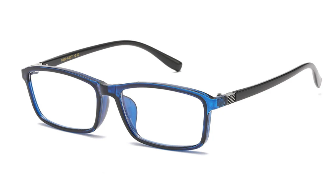 Lesebrille blau +1.50 + +2.00