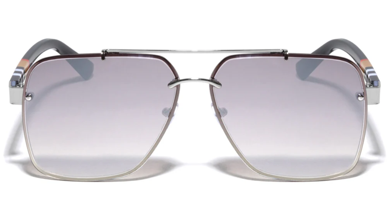 Aviator Brow Bar Sunglasses