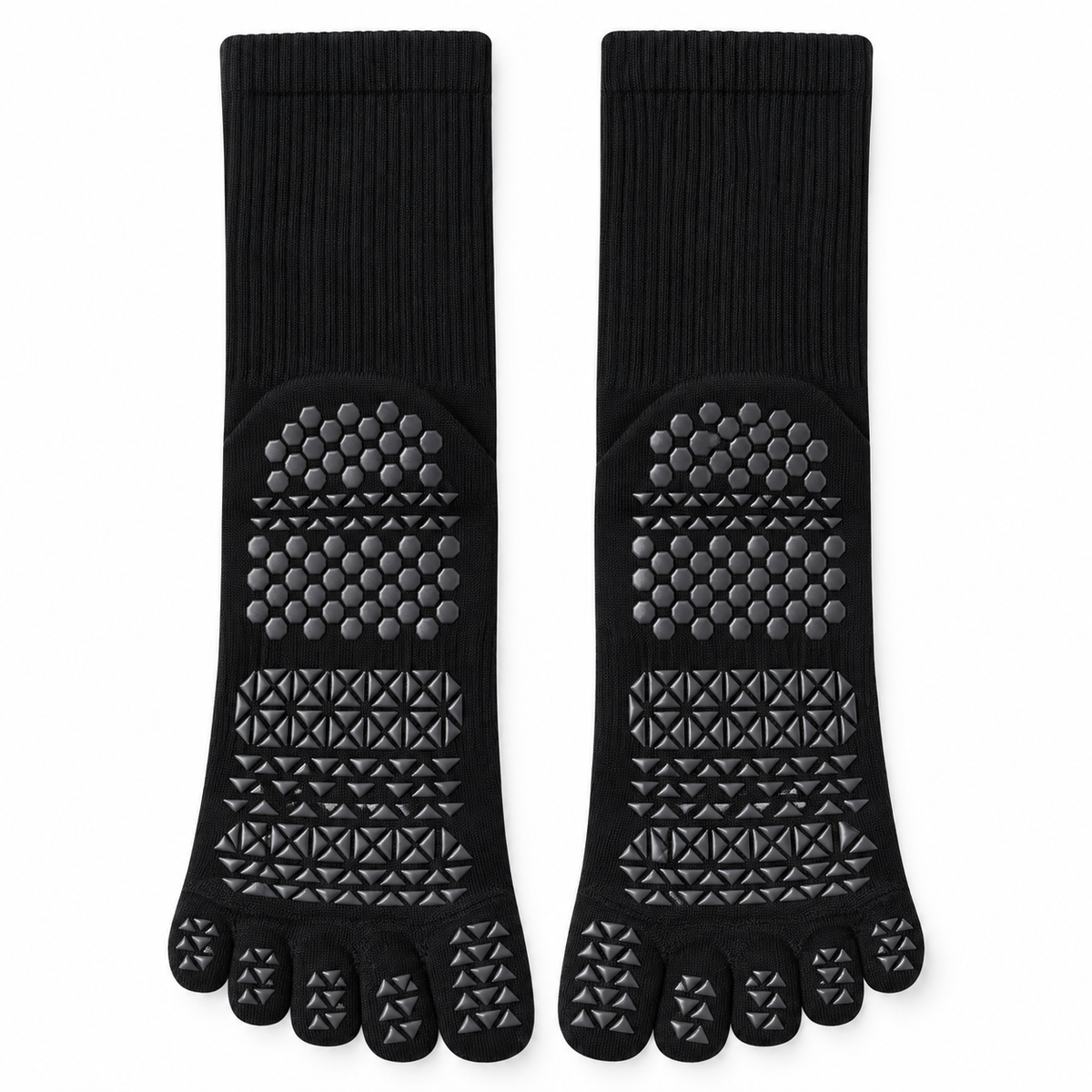 Zehensocken schwarz - Antirutsch