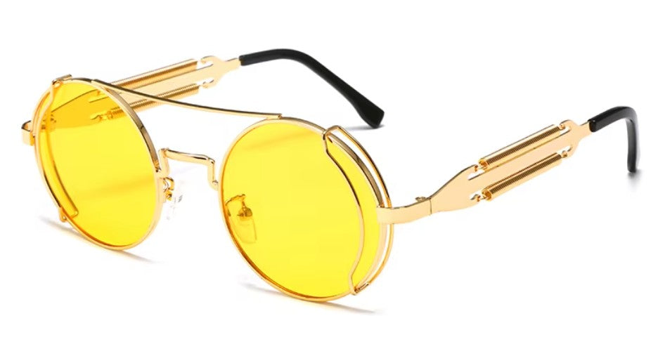 Sonnenbrille Retro gelb