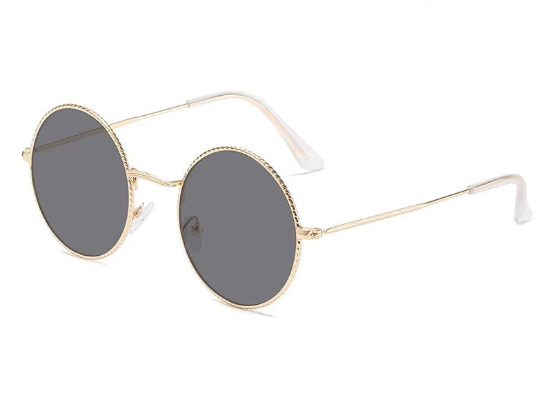 Sonnenbrille Retro gold/schwarz