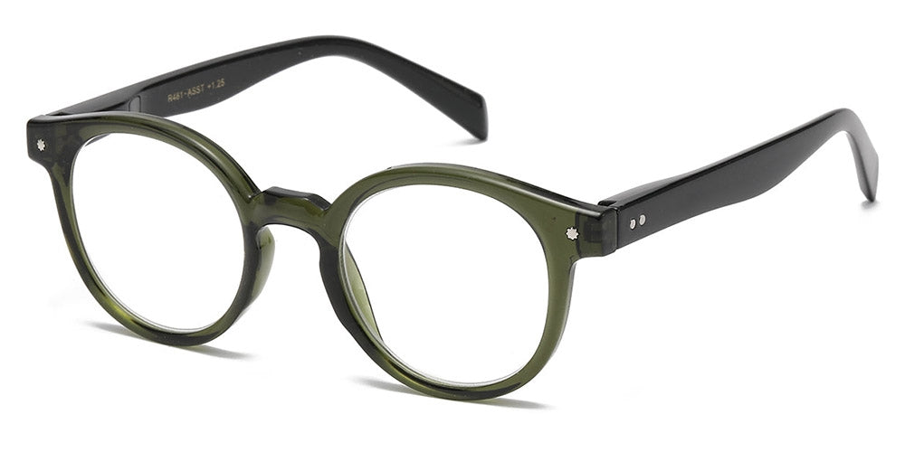 Retro reading glasses green +2.00 - 2.50