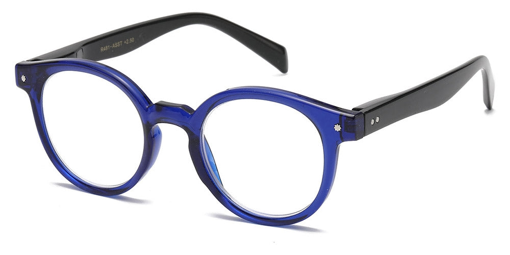 Retro reading glasses blue +1.25 - +2.50