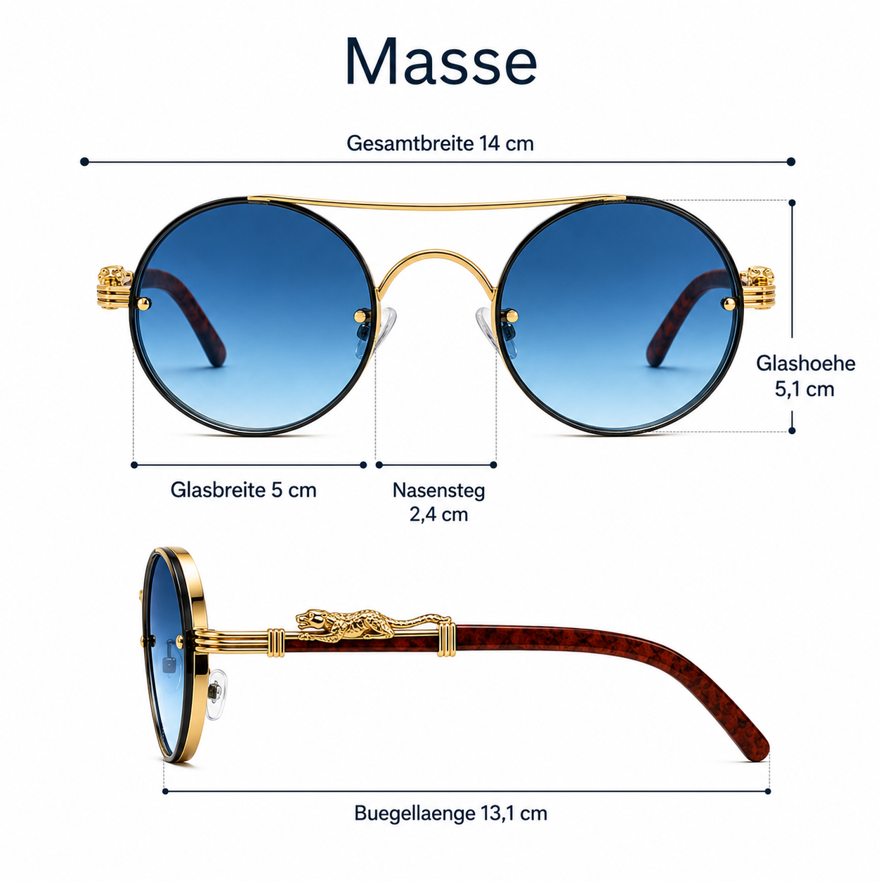Runde Sonnenbrille