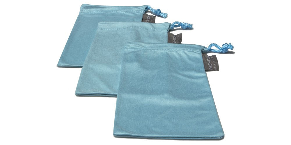 Microfiber bag sunglasses light blue