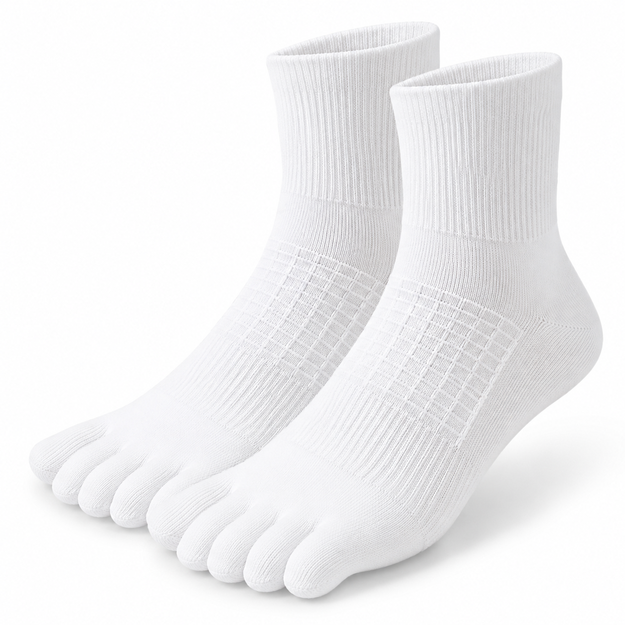 Zehensocken weiss