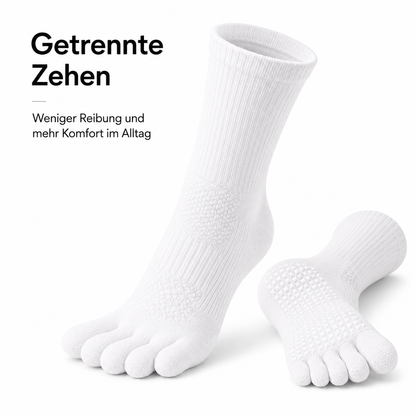 Zehensocken weiss