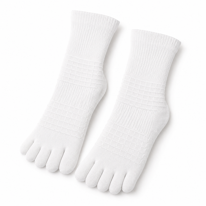 Zehensocken weiss
