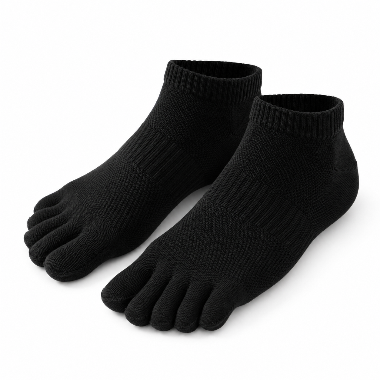 Zehensocken schwarz kurz