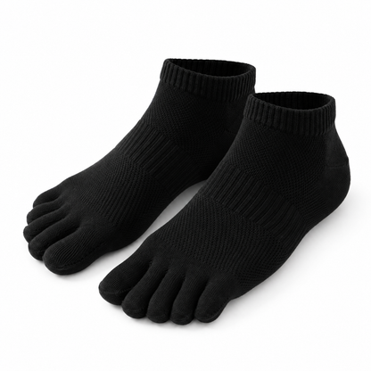 Zehensocken schwarz kurz