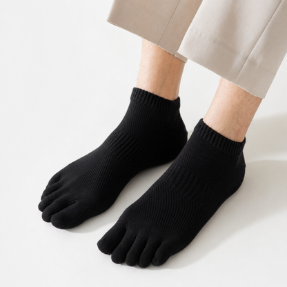 Zehensocken schwarz kurz