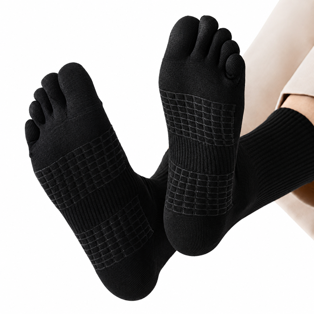 Zehensocken schwarz