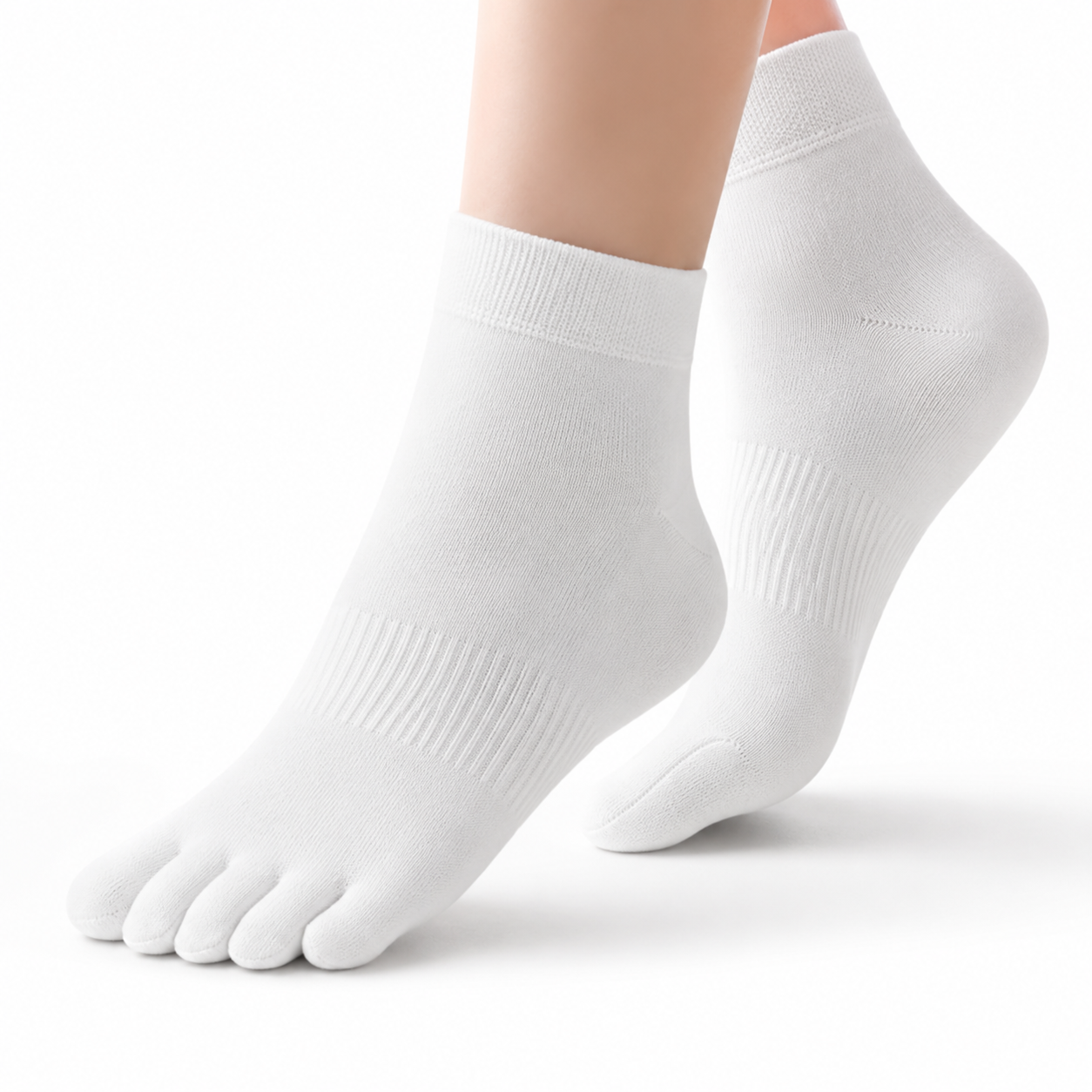 Zehensocken weiss