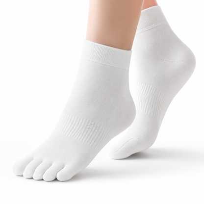 Zehensocken weiss