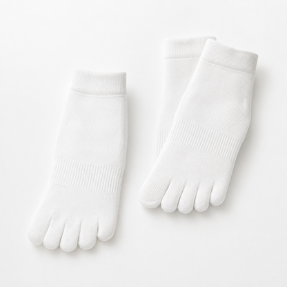 Zehensocken weiss
