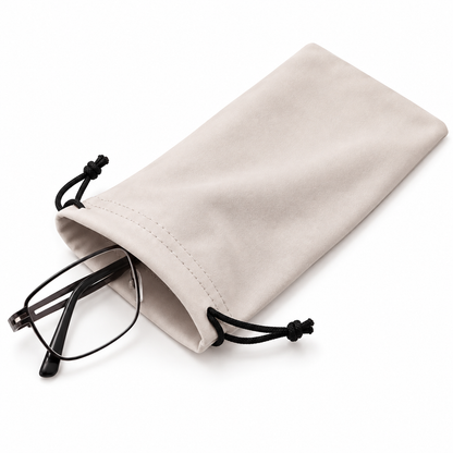 Mikrofaserbeutel Sonnenbrillen beige
