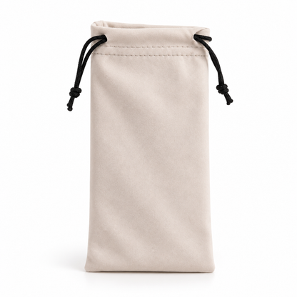 Mikrofaserbeutel Sonnenbrillen beige