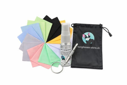 Brillenreinigungsset mit Zubehör