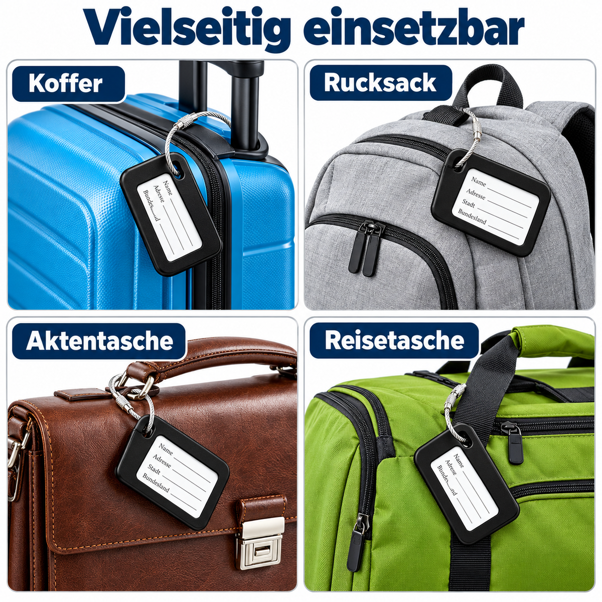 Kofferanhänger schwarz