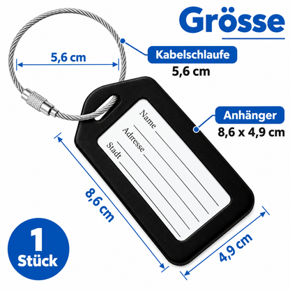Kofferanhänger schwarz