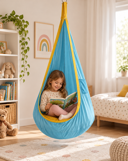 Hängesessel für Kinder hellblau