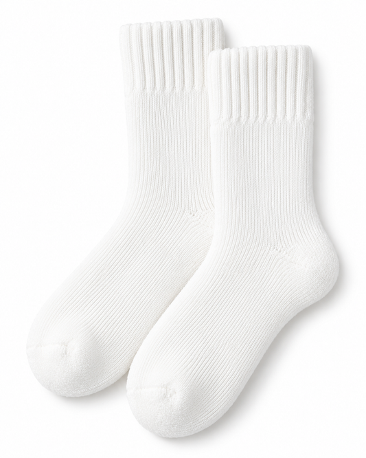 Kuschelsocken weiss