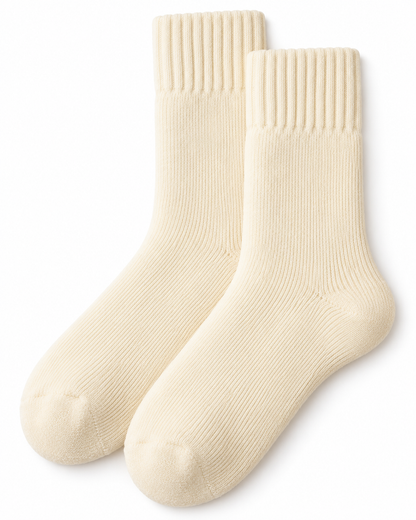 Kuschelsocken creme