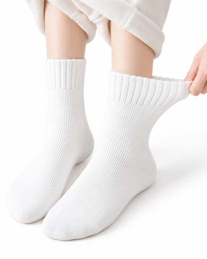 Kuschelsocken weiss