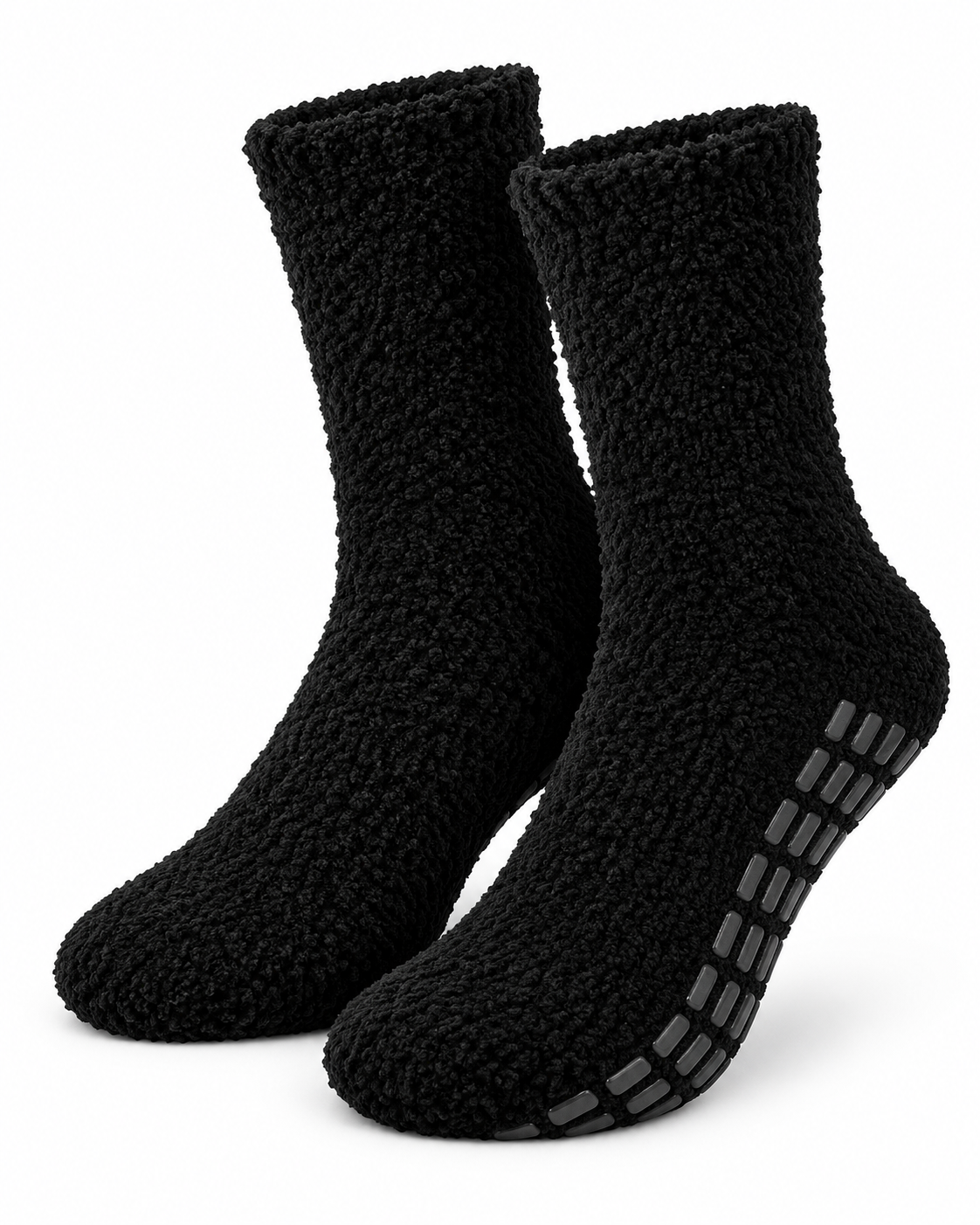 Kuschelsocken rutschfest schwarz
