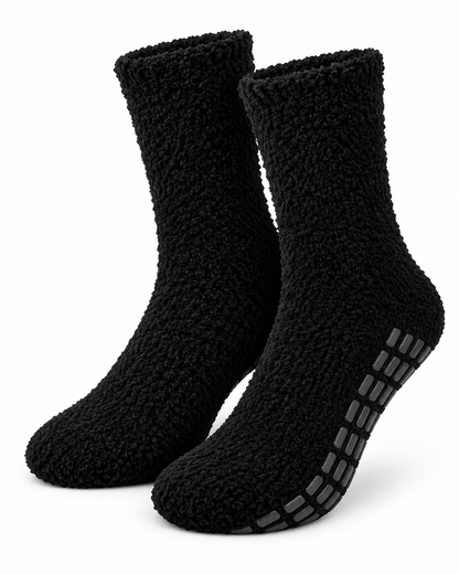 Kuschelsocken rutschfest schwarz