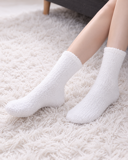 Kuschelsocken weiss
