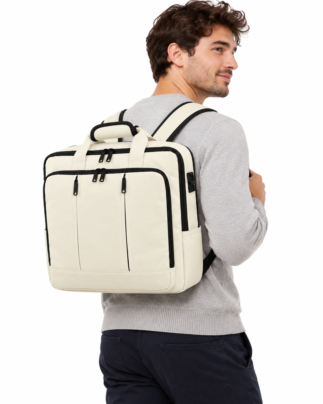 Laptop Rucksack "Economy" beige