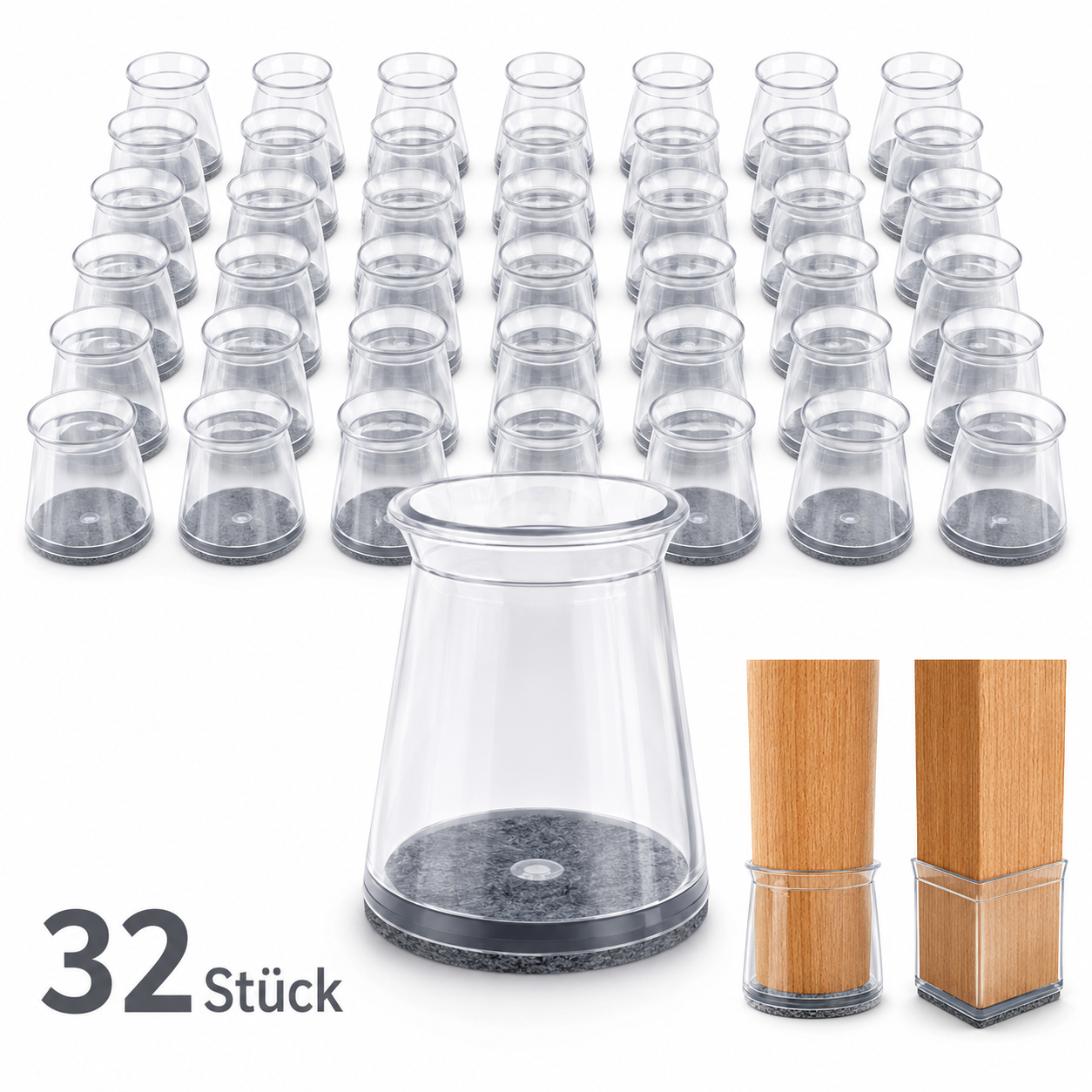 Stuhlbeinkappen 32 Stück
