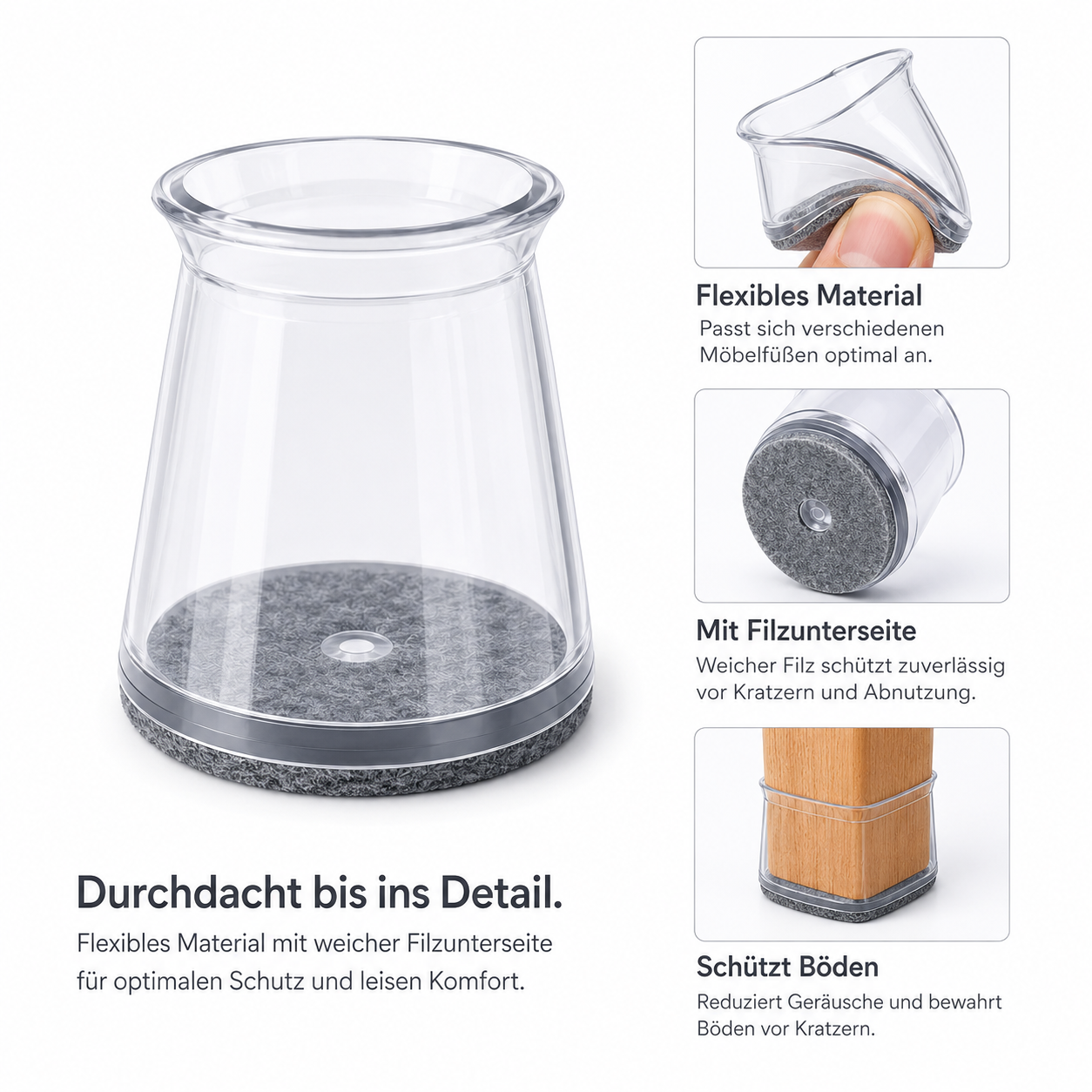Stuhlbeinkappen 32 Stück