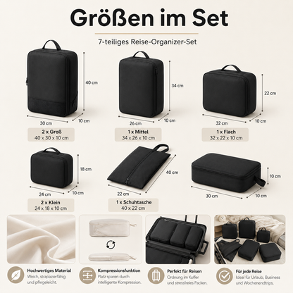 7-teiliges Reise-Organizer Set
