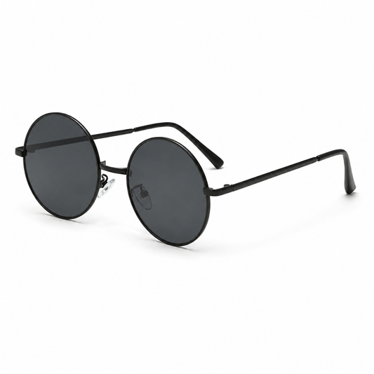 Sonnenbrille Retro schwarz