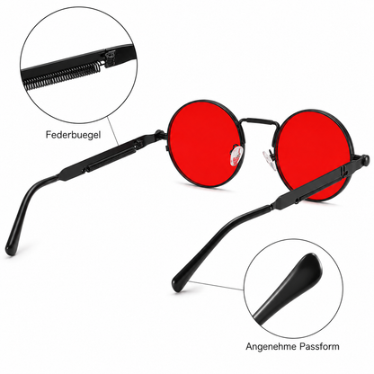 Sonnenbrille Retro Rot