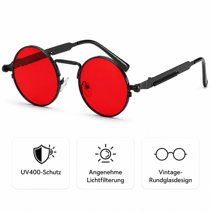 Sonnenbrille Retro Rot