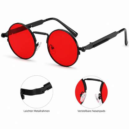 Sonnenbrille Retro Rot