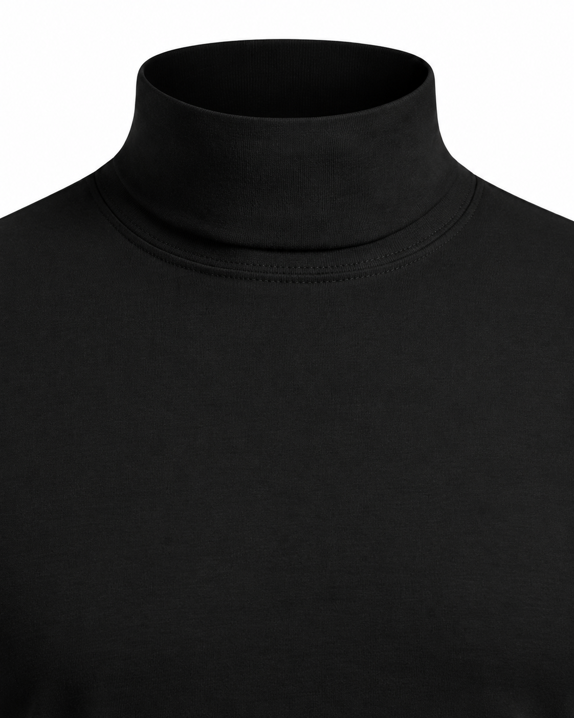 T-shirt langarm mit Rollkragen