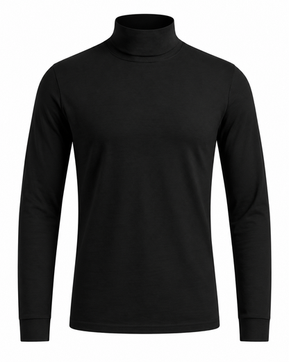 T-shirt langarm mit Rollkragen
