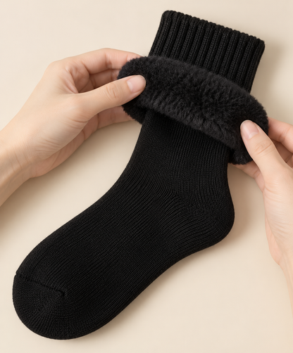 Kuschelsocken schwarz