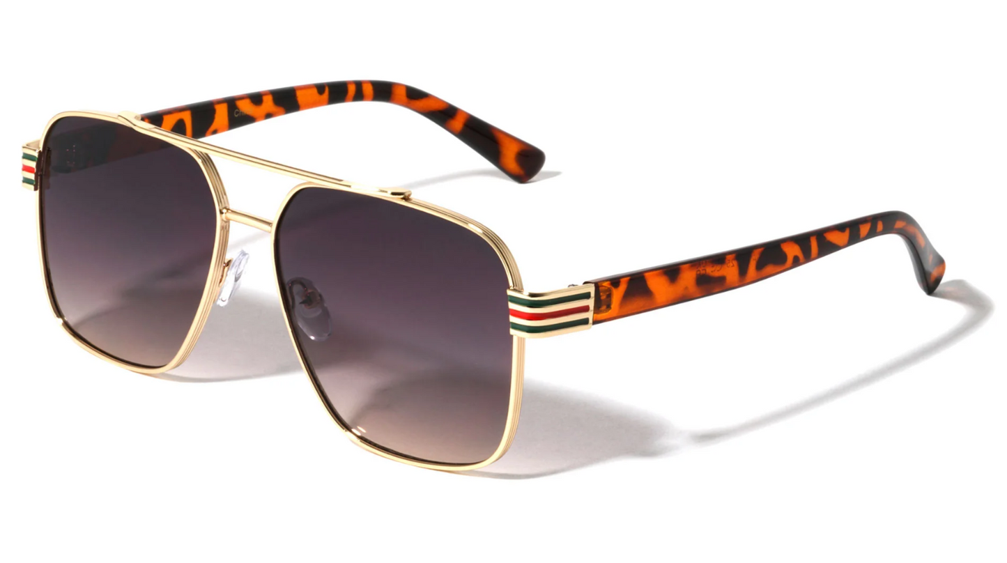 Sonnenbrille Aviator quadratisch