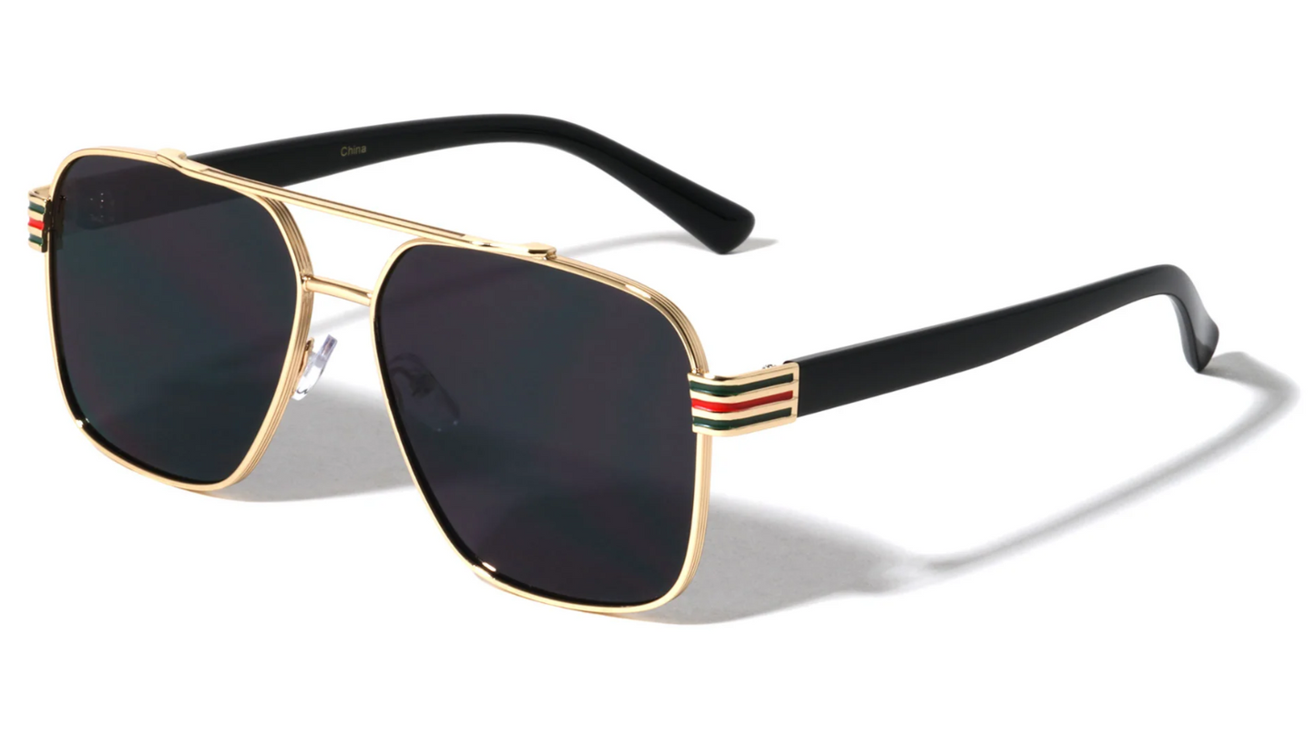 Sonnenbrille Aviator quadratisch