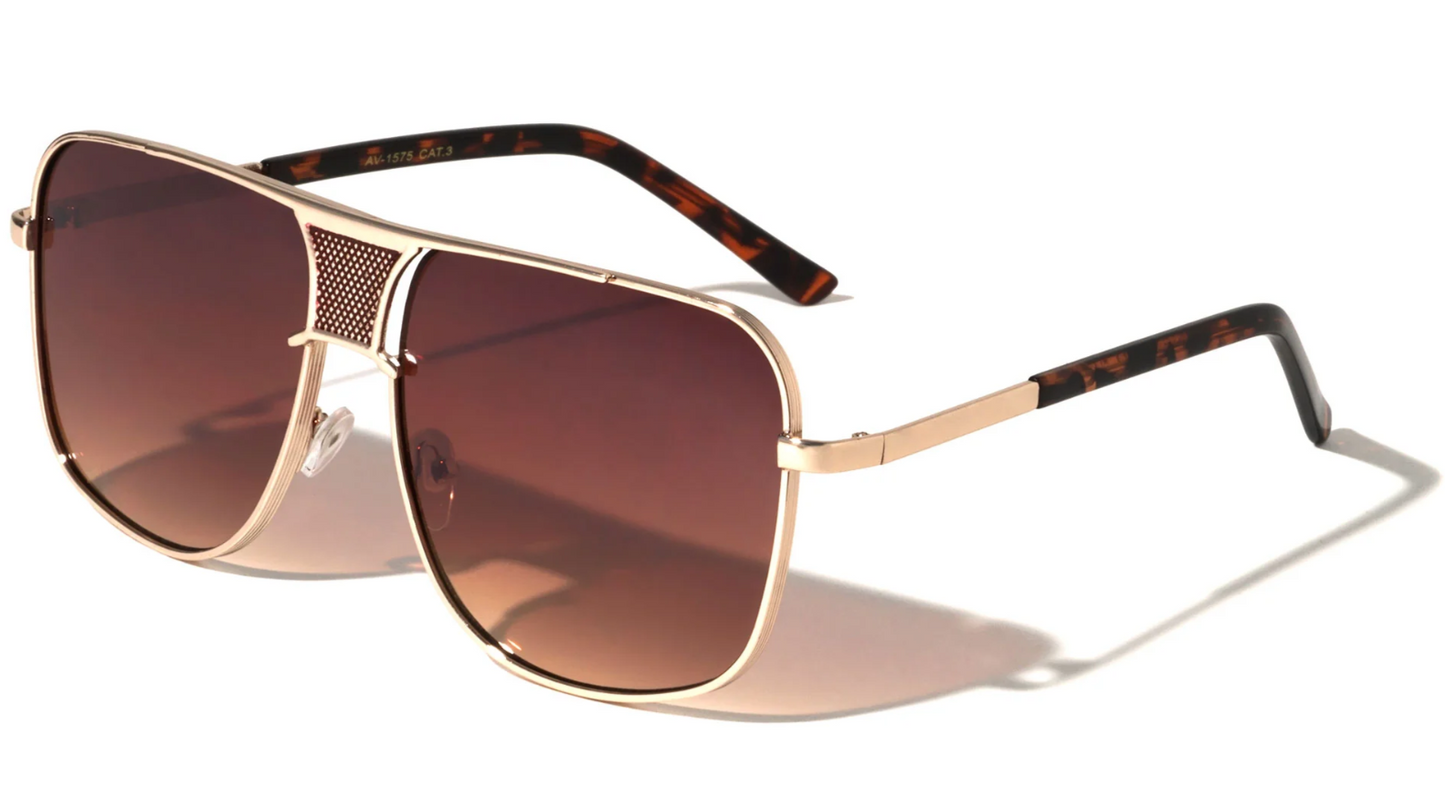 Sonnenbrille Aviator quadratisch