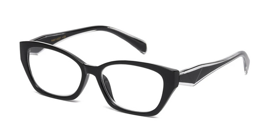 Lesebrille Cat Eye schwarz +1.25 - +3.00